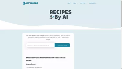 AI Recipe Generator screenshot