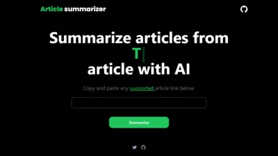 Article Summarizer screenshot