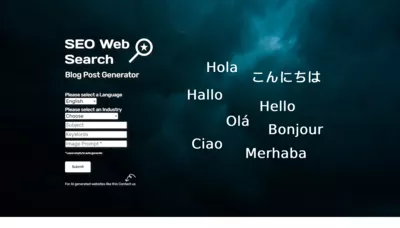 Blog Post Generator screenshot
