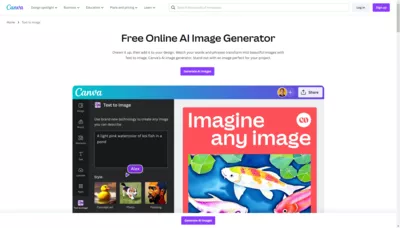 Canva AI Image Generator screenshot