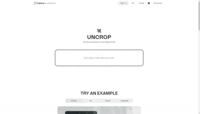 ClipDrop Uncrop screenshot