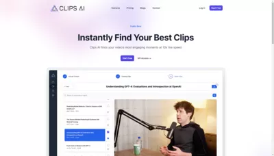 Clips AI screenshot