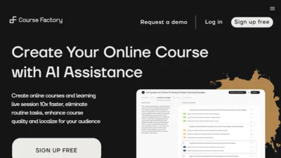 CourseFactory AI screenshot