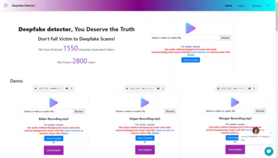 Deepfake Detector screenshot