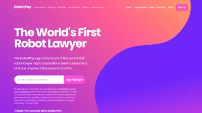 DoNotPay screenshot