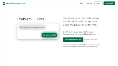 Excel Formularizer screenshot