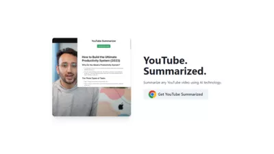 Glasp YouTube Summarizer screenshot