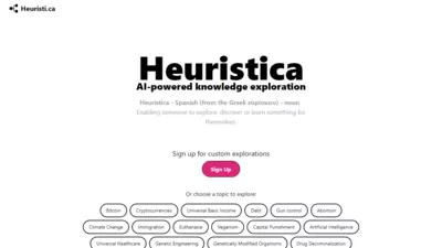 Heuristica screenshot