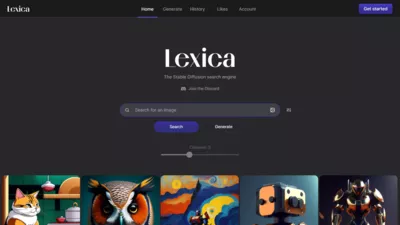 Lexica screenshot