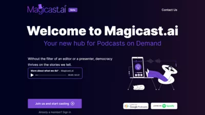 Magicast.ai screenshot