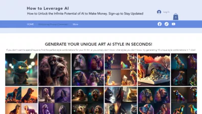 Midjourney Prompt Generator screenshot