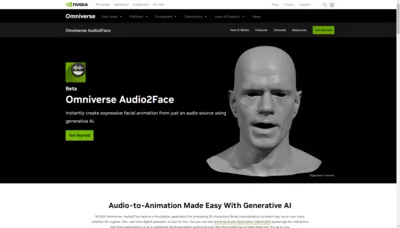 Omniverse Audio2Face screenshot