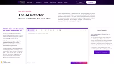 The AI Detector screenshot