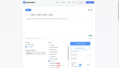Voicemaker screenshot